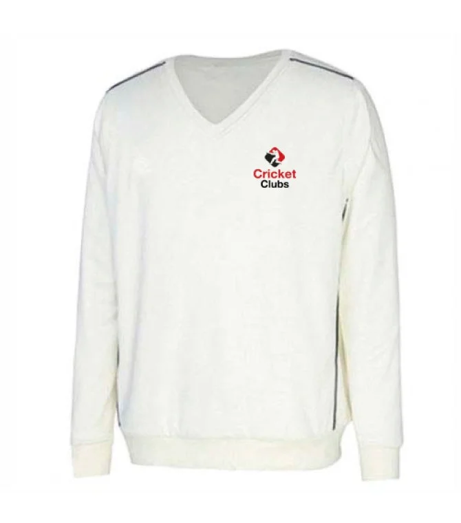 Cricket Full Sleeve Sweater White Cricket Full Sleeve Sweater White